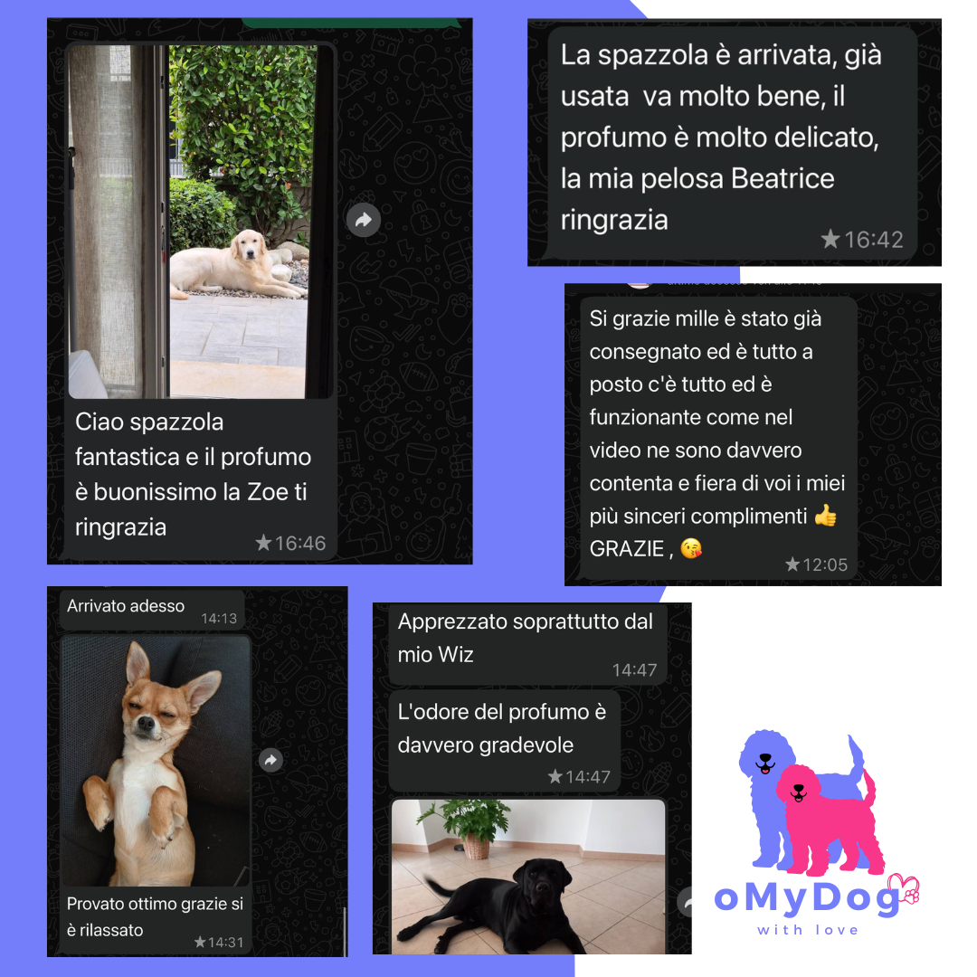 Spazzola Autopulente con Nebulizzatore oMyDog®
