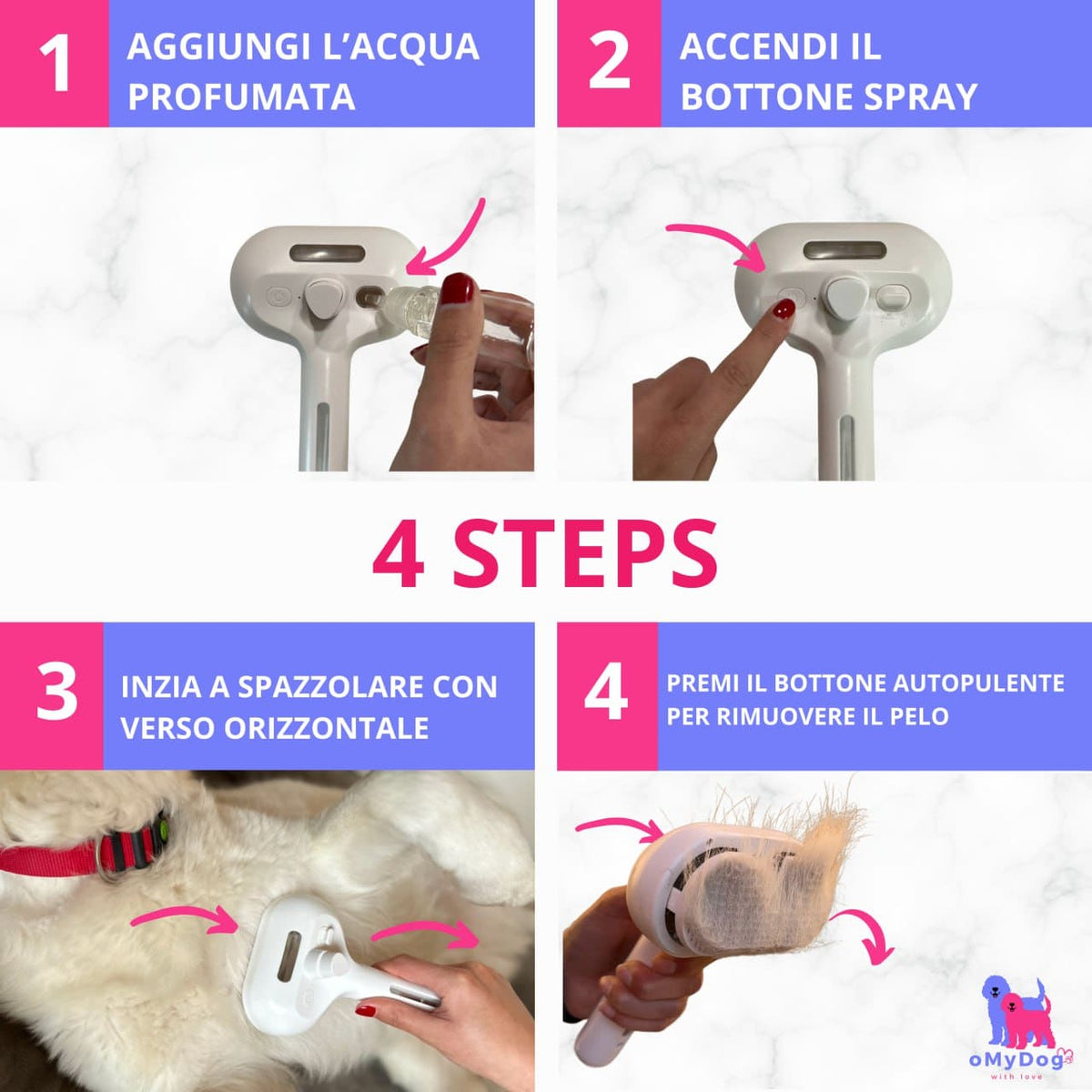 Spazzola che Profuma oMyDog® (Spazzola + Profumo)