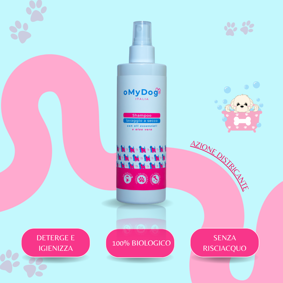 Shampoo Lavaggio a Secco oMyDog (250 ml)