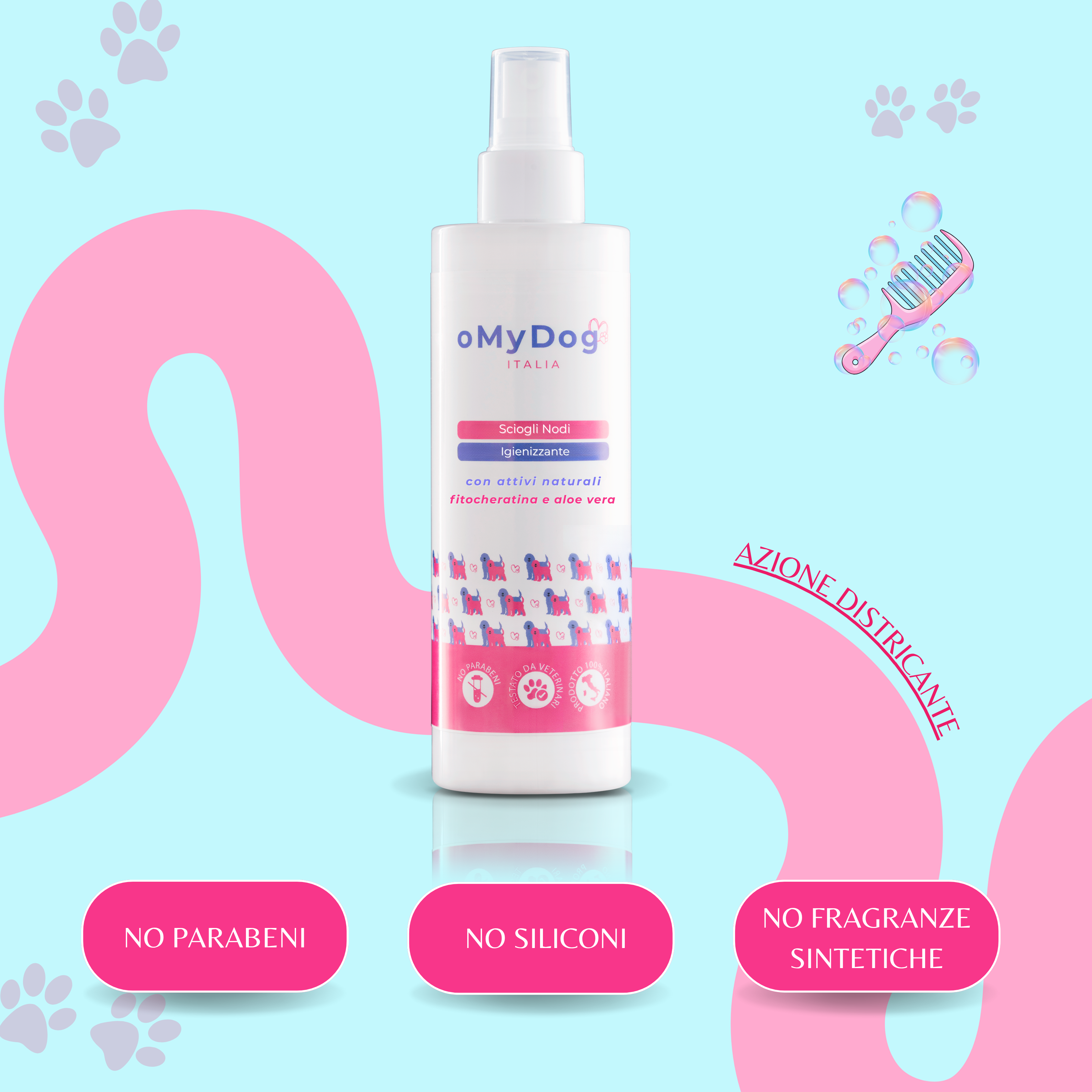 Sciogli Nodi Igienizzante oMyDog